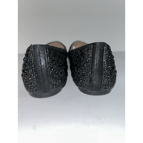 De Blossom Black Baba-102 Ballet Dressy Embellished Flats Size US 8.5 NWT - Picture 5 of 7